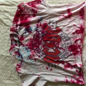 acdc tie dye tee